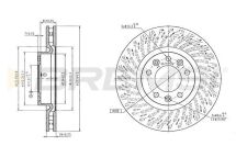 Гальмівний диск передній BERLINGO/PARTNER 1.5 BlueHDi 18- (283x26mm) Гальмівний диск передній BERLINGO/PARTNER 1.5 BlueHDi 18- (283x26mm)