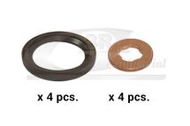 Комплект шайба форсунки (4шт) 7,6x15x1,53 + прокладка (4шт) Alfa Romeo Bmw Chevrolet Chrysler Citroen Fiat Ford Lancia Opel Комплект шайба форсунки (4шт) 7,6x15x1,53 + прокладка (4шт) Alfa Romeo Bmw Chevrolet Chrysler Citroen Fiat Ford Lancia Opel