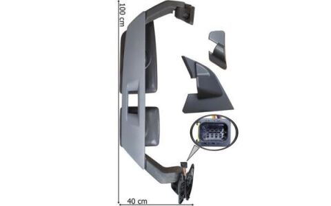 Бокове дзеркало правий, обігрів, електричне, довжина: 1015мм, ширина: 399мм VOLVO FH II 01.12-