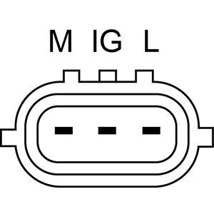 Генератор (14В, 90А, новий із заставою) TOYOTA YARIS 1.0/1.3 04.99-09.05