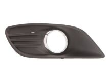 Решетка бампера передний левый (с отверстием для галогенных фар, хром) FORD FOCUS II 02.08-09.12