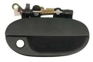 Ручка дверей передній правий (зовнішній, з отвором для замка, чорна текстура) HYUNDAI ACCENT I 10.94-12.97