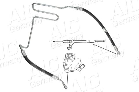 Патрубок системи гідропідсилення рульового управління