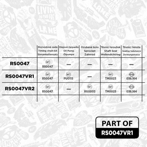 Комплект ланцюга, привід масляного насоса Комплект ланцюга, привід масляного насоса