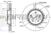 Тормозной диск передний RX 3/Rav 4 12-