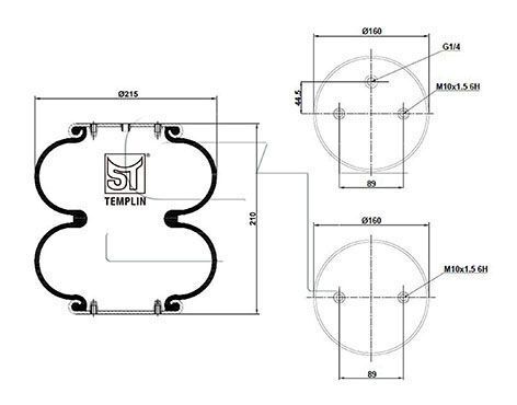 Подушка амортизуюча FD200-19 Подушка амортизуюча FD200-19