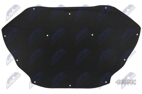 Звукоізоляція капота двигуна Звукоізоляція капота двигуна