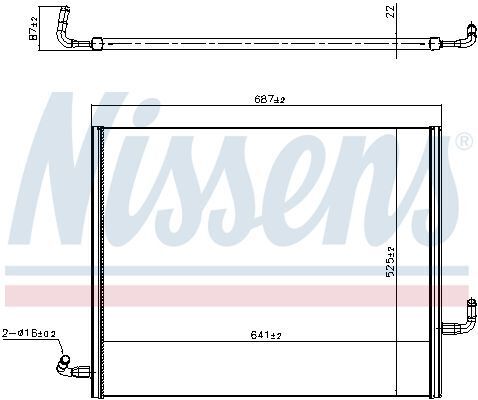 Радиатор системы охлаждения двигателя XC60 II 2.0 B4 MILD-HYBRID 17- NISSENS VOLVO Радиатор системы охлаждения двигателя XC60 II 2.0 B4 MILD-HYBRID 17- NISSENS VOLVO