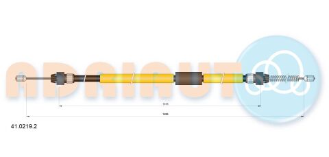 Трос тормозной (левый) CLIO IV 12- ADRIAUTO RENAULT