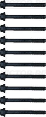 Комплект болтів із шестигранною головкою із чорного металу. Комплект болтів із шестигранною головкою із чорного металу.
