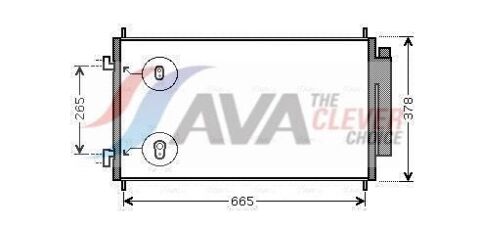 Радіатор кондиціонера HONDA CR-V (2007) 2.2 I-CTDI