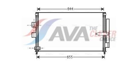 Радіатор кондиціонера HONDA CIVIC VIII (FA, FD) (05-) (вир-во AVA)