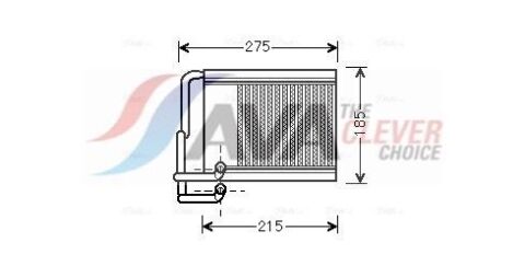Радіатор опалення HYUNAI I30 (вир-во AVA)