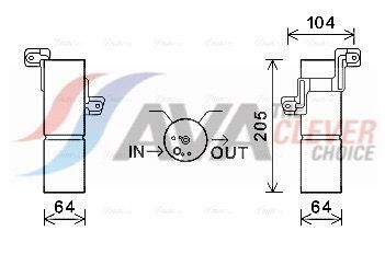 Осушувач кондиціонера OPEL VECTRA (2002) 2.2 DTI (вир-во AVA) Осушувач кондиціонера OPEL VECTRA (2002) 2.2 DTI (вир-во AVA)
