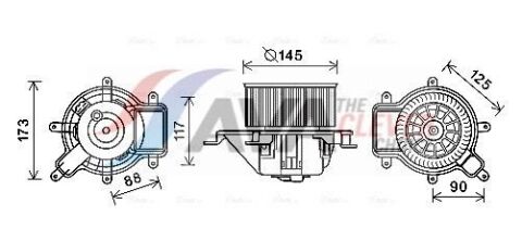 Вентилятор салону PEUGEOT 3008 (2009) 1.6 THP Вентилятор салону PEUGEOT 3008 (2009) 1.6 THP
