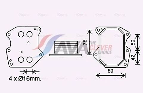 Олійний радіатор CITROËN JUMPER (2006) 2.2 HDI