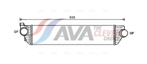 Інтеркулер NISSAN NV 400, OPEL MOVANO B (10-) (вир-во AVA)