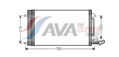 Радіатор кондиціонера IBIZA5 12/14/16/14D 08-(вир-во AVA) Радіатор кондиціонера IBIZA5 12/14/16/14D 08-(вир-во AVA)