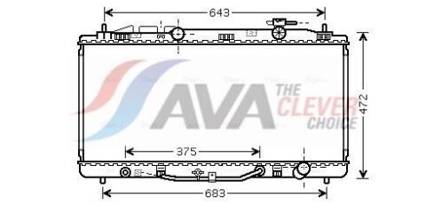 Радиатор охлаждения TOYOTA CAMRY (XV4) (07-) 3.5 i V6 (выр-во AVA)
