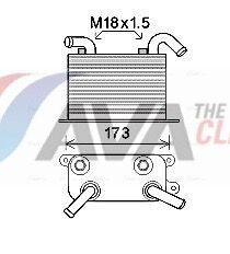 Олійний радіатор VW CARAVELLE (2003) 2.5 TDI