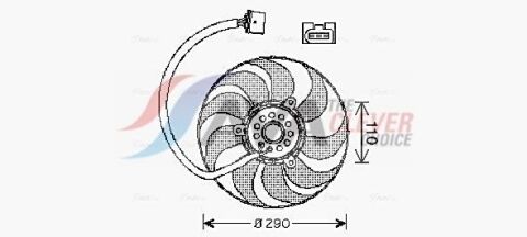Вентилятор радіатора SEAT AROSA (1997) 1.4