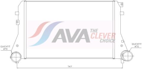 Інтеркулер GOLFV/A3/ALTEA/TOURAN TDI (Ava)