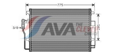 Радиатор кондиционера MERCEDES, VW (выр-во AVA) Радиатор кондиционера MERCEDES, VW (выр-во AVA)