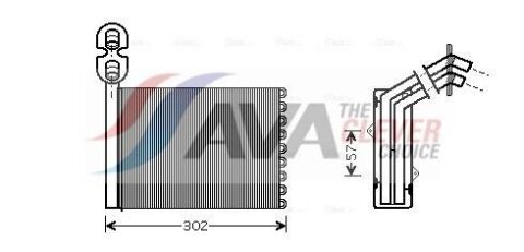 Радіатор опалення SHARAN/GALAXY/ALH LHD 95-VWA6201 (Ava)