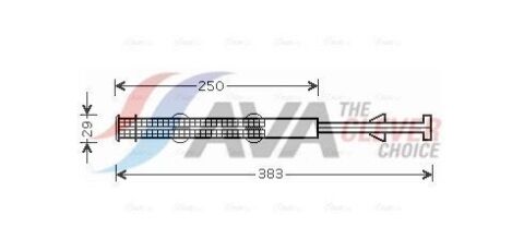 Осушувач кондиціонера PORSCHE CAYENNE (2003) 3.6 (вир-во AVA)