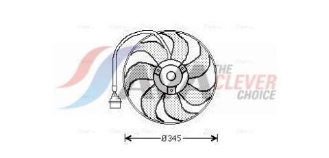Вентилятор радиатора Audi;Seat;Skoda;VW (выр-во AVA)