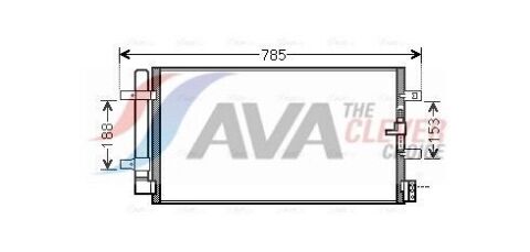 Радиатор кондиционера PORSCHE MACAN (2014) 3.0 S