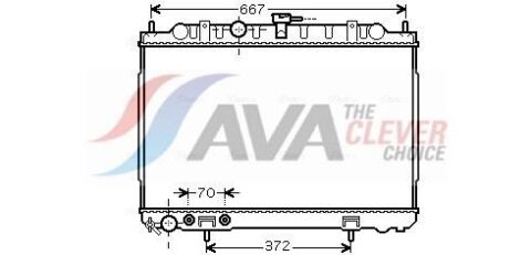 Радіатор охолодження (вир-во AVA)