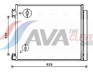 Радіатор кондиціонера NISSAN X-TRAIL/QASHQAI (вир-во AVA)