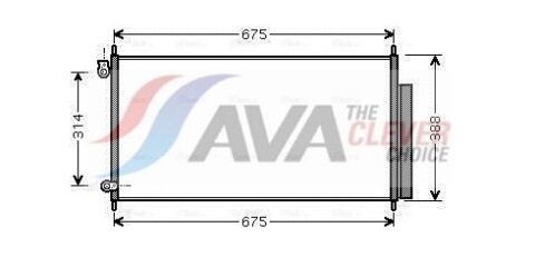 Радіатор кондиціонера HONDA ACCORD (2003) 2.0 IVTEC/VTEC