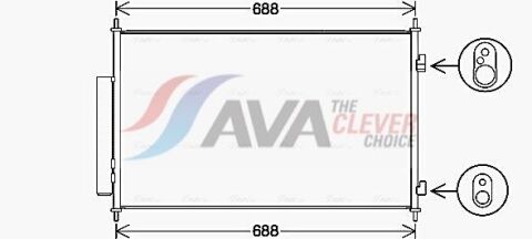 Радіатор кондиціонера HONDA HR-V (2014) 1.5 IVTEC