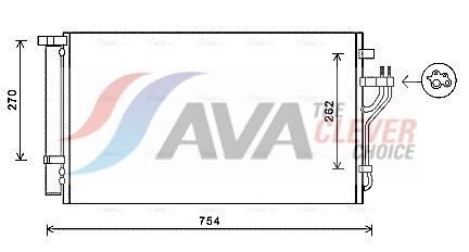 Радіатор кондиціонера HYUNDAI IX35 (2010) 2.0 CVVT
