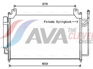 Радіатор кондиціонера MAZDA CX7 (2007) 2.3 DISI Радіатор кондиціонера MAZDA CX7 (2007) 2.3 DISI