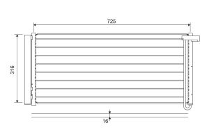 Радіатор кондиціонера Panamera 3.0/3.6/4.8 09-16