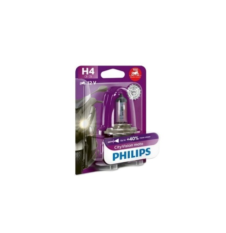 Лампа галогенна H4 12V 60/55W P43t-38 CityVision Moto