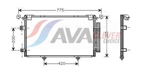 Радіатор кондиціонера TOYOTA CAMRY (2002) CAMRY 2.4 VVTI Радіатор кондиціонера TOYOTA CAMRY (2002) CAMRY 2.4 VVTI