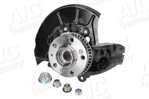 Кулак поворотный в сборе передний правый со ступицей и кожухом