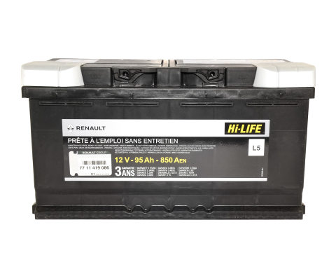 Акумулятор Renault Original L5 95Ah 850A R+ (353х75x190) Акумулятор Renault Original L5 95Ah 850A R+ (353х75x190)