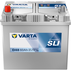 Акумулятор VARTA 12В 60Агод./540А (EN) Dynamic SLI (L+) 232x173x225 B00 - без монтажного фланця (пусковий)