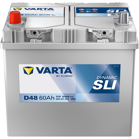 Акумулятор VARTA 12В 60Агод./540А (EN) Dynamic SLI (L+) 232x173x225 B00 - без монтажного фланця (пусковий)