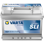 Акумулятор VARTA 12В 61Агод./600А (EN) Dynamic SLI (R+) 242x175x175 B13 - монтажний фланець 10.5мм (пусковий)