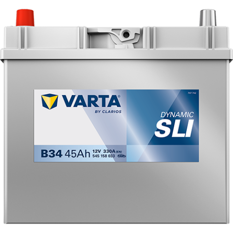 Аккумулятор VARTA 12 В 45Ач./330А (EN) Dynamic SLI (L+) 238x129x227 B00 - без монтажного фланца (пусковой)