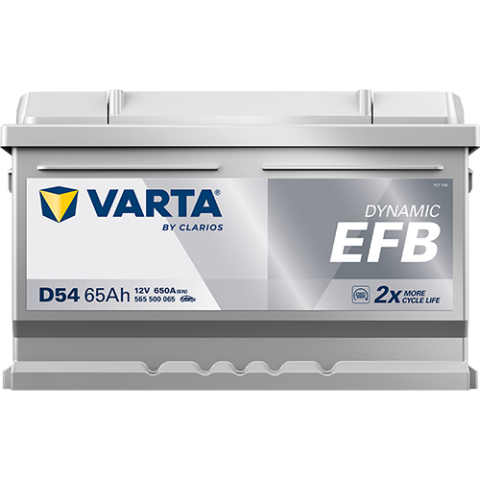 Акумулятор VARTA 12В 65Агод./650А (EN) Dynamic EFB START&STOP EFB (R+) 278x175x175 B13 - монтажний фланець 10.5мм Акумулятор VARTA 12В 65Агод./650А (EN) Dynamic EFB START&STOP EFB (R+) 278x175x175 B13 - монтажний фланець 10.5мм
