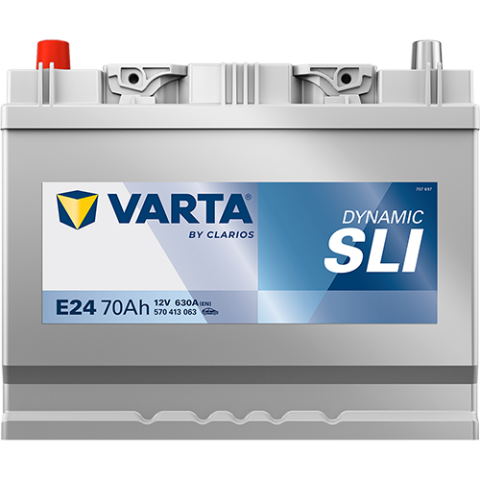 Аккумулятор VARTA 12 В 70Ач./630А (EN) Dynamic SLI (L+) 261x175x220 B01 - монтажный фланец 10.5мм (пусковой)