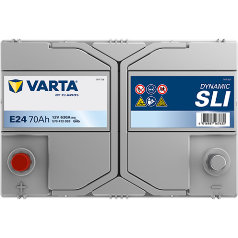 Аккумулятор VARTA 12 В 70Ач./630А (EN) Dynamic SLI (L+) 261x175x220 B01 - монтажный фланец 10.5мм (пусковой)
