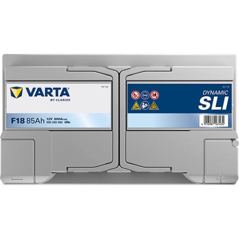 Аккумулятор VARTA 12 В 85Ач./800А (EN) Dynamic SLI (R+) 315x175x175 B13 - монтажный фланец 10.5мм (пусковой)